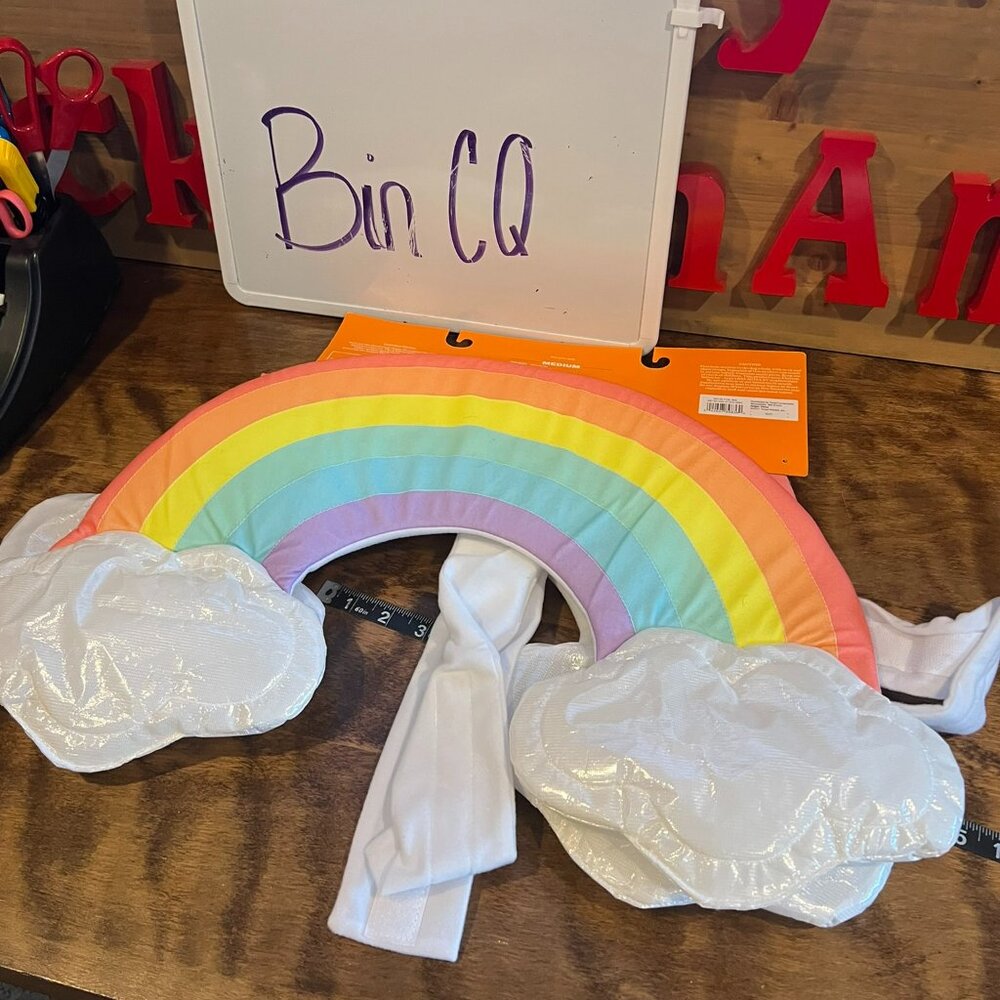 Rainbow Dog Costume new medium